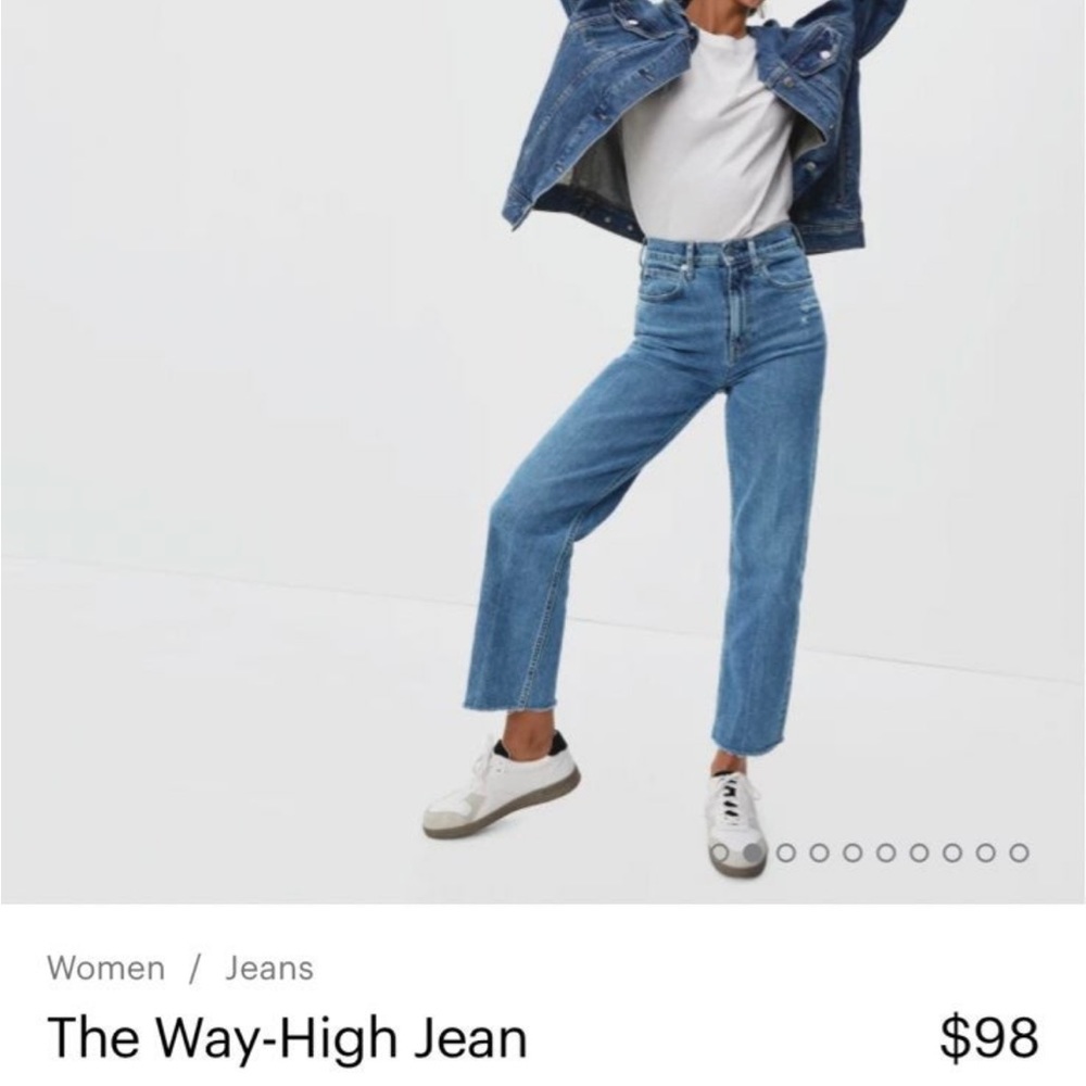 Everlane Way High Jeans in Distressed
